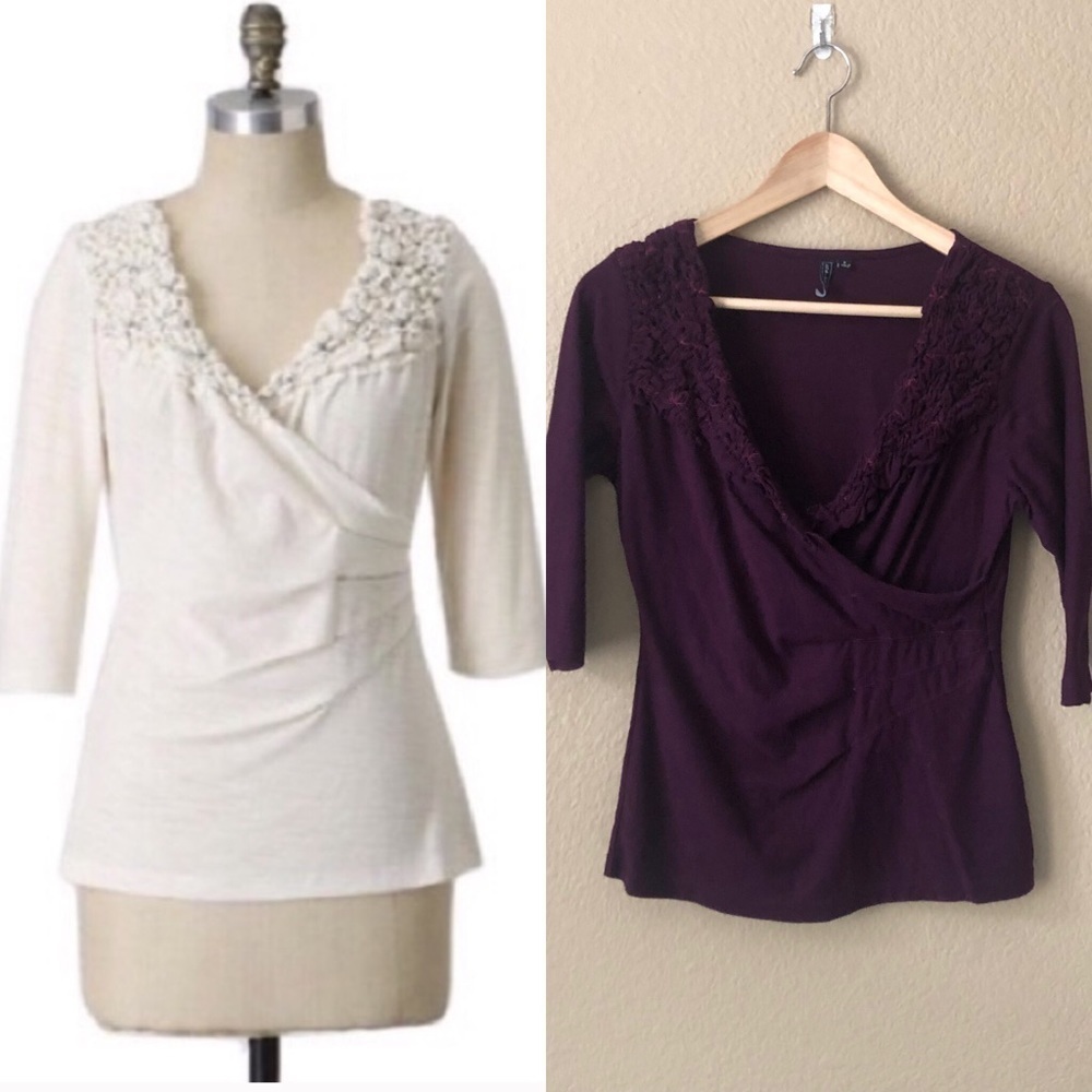 Anthropologie one September river rise top
